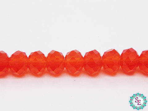 CRISTAL MURANO # 6MM NARANJA TRASPARENTE