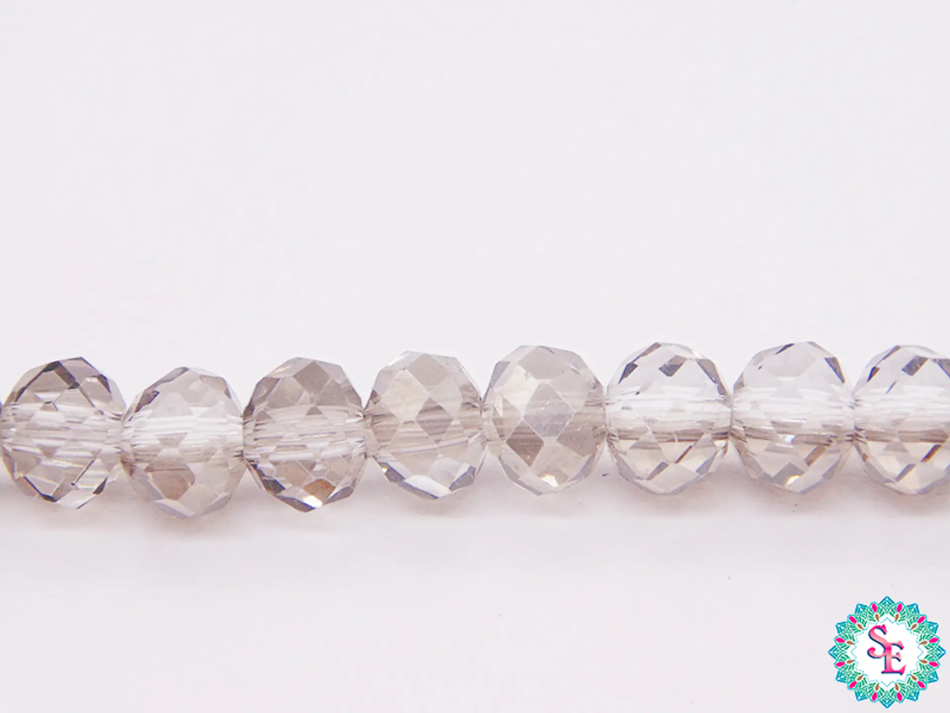 CRISTAL MURANO # 6MM GRIS AB TRANSPARENTE 1