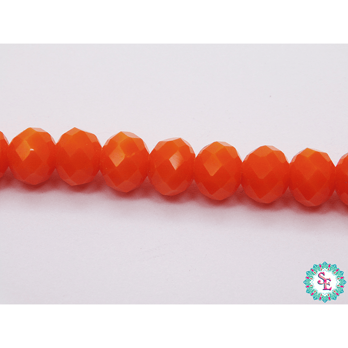 CRISTAL MURANO # 8MM NARANJA MATE 1