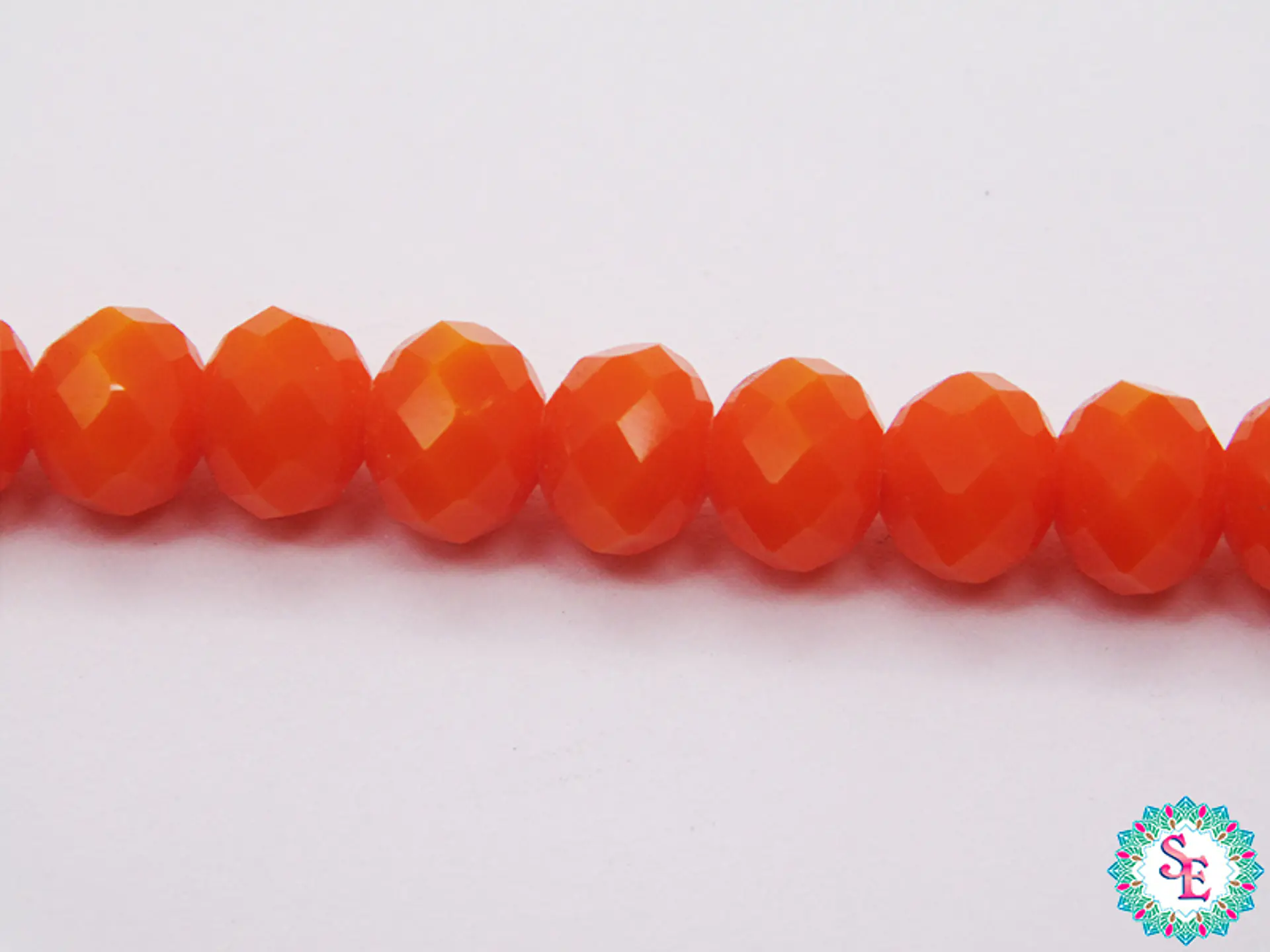 CRISTAL MURANO # 8MM NARANJA MATE 1