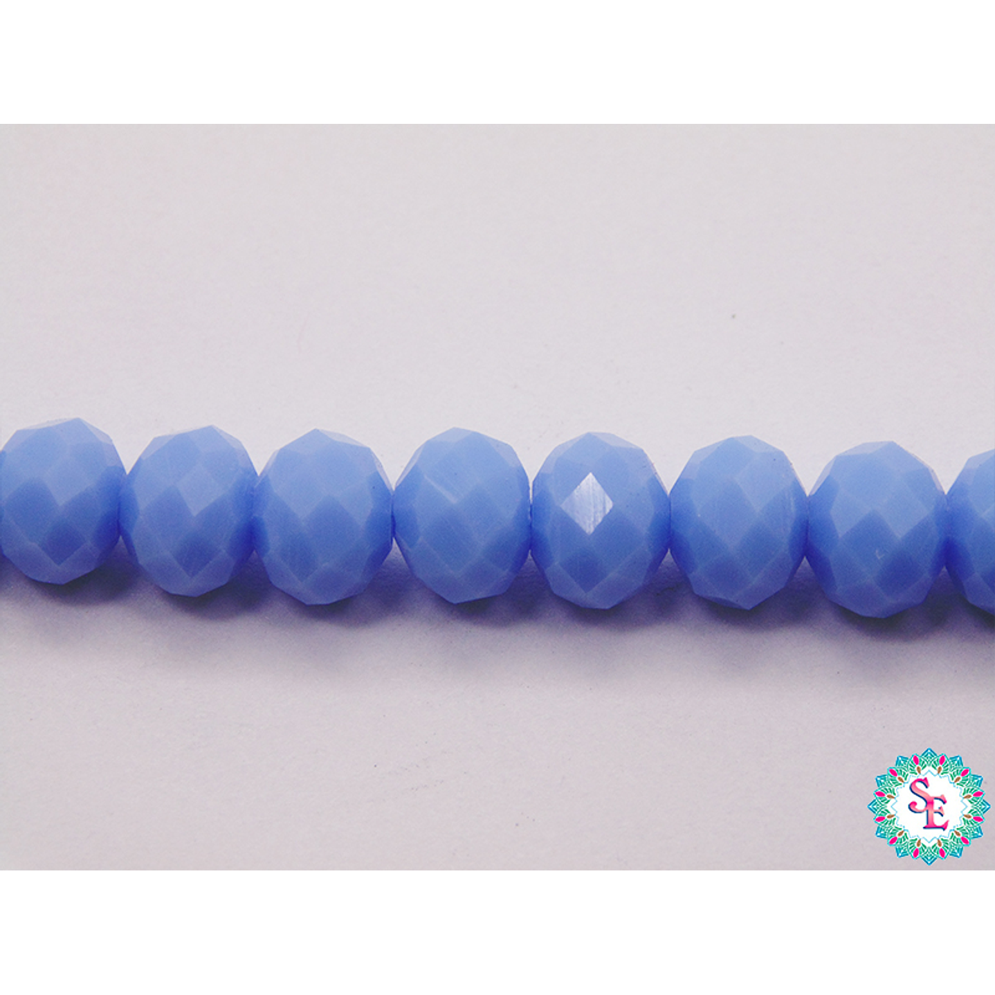 CRISTAL MURANO # 8MM AZUL ORTENCIA MATE 1