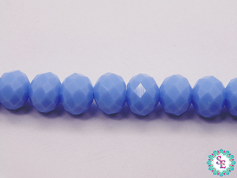 CRISTAL MURANO # 8MM AZUL ORTENCIA MATE