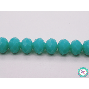 CRISTAL MURANO # 8MM VERDE AZULADO MATE 