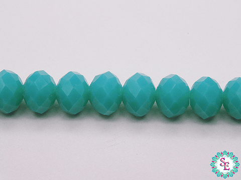 CRISTAL MURANO # 8MM VERDE AZULADO MATE 