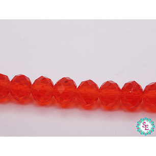 CRISTAL MURANO # 8MM NARANJA TRASPARENTE