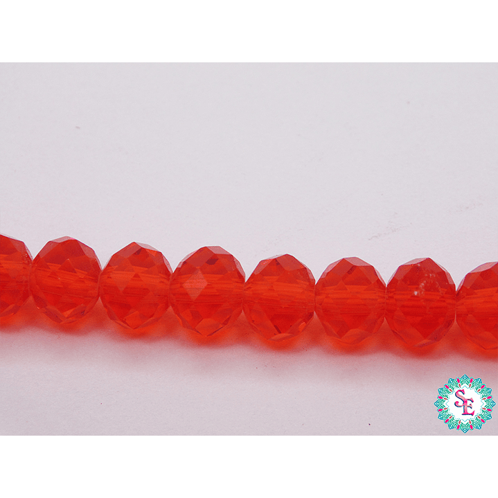 CRISTAL MURANO # 8MM NARANJA TRASPARENTE 1