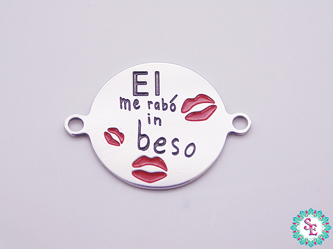 ACERO PLATEADO COLOR 16MM EL ME RABO IN BESO 