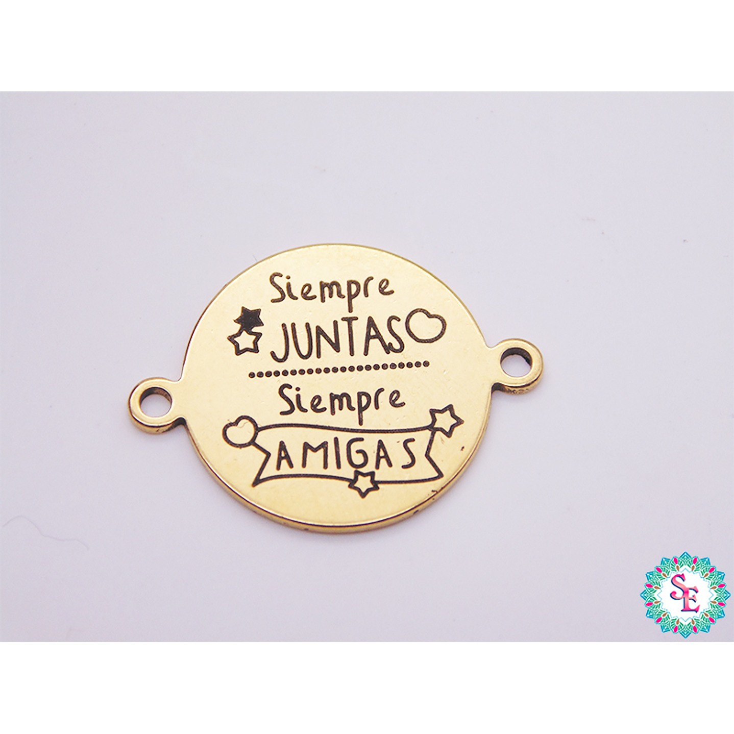 ACERO DORADO 16MM SIEMPRE JUNTAS SIEMPRE AMIGA  1