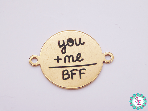 ACERO DORADO 16MM YOU + ME BFF 