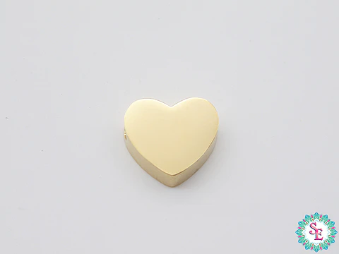 GOLDEN STEEL HEART SPACER 10*9MM X UNIT