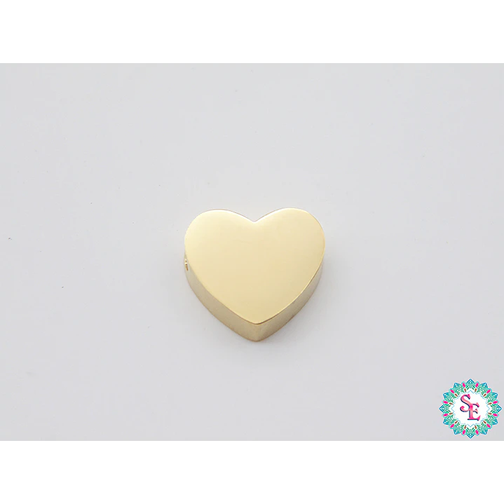 ACERO DORADO SEPARADOR CORAZON 10*9MM X UND  1