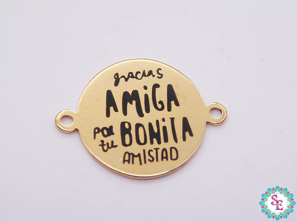 ACERO DORADO 16MM GRACIAS AMIGA POR TU BONITA   1