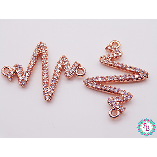 RODIO SIGNO VIDA ROSADO CIRCON PLATEADO 25*19