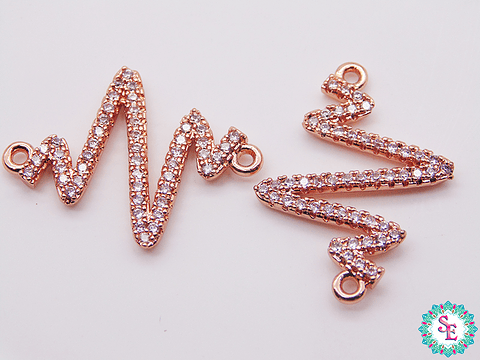 RODIO SIGNO VIDA ROSADO CIRCON PLATEADO 25*19