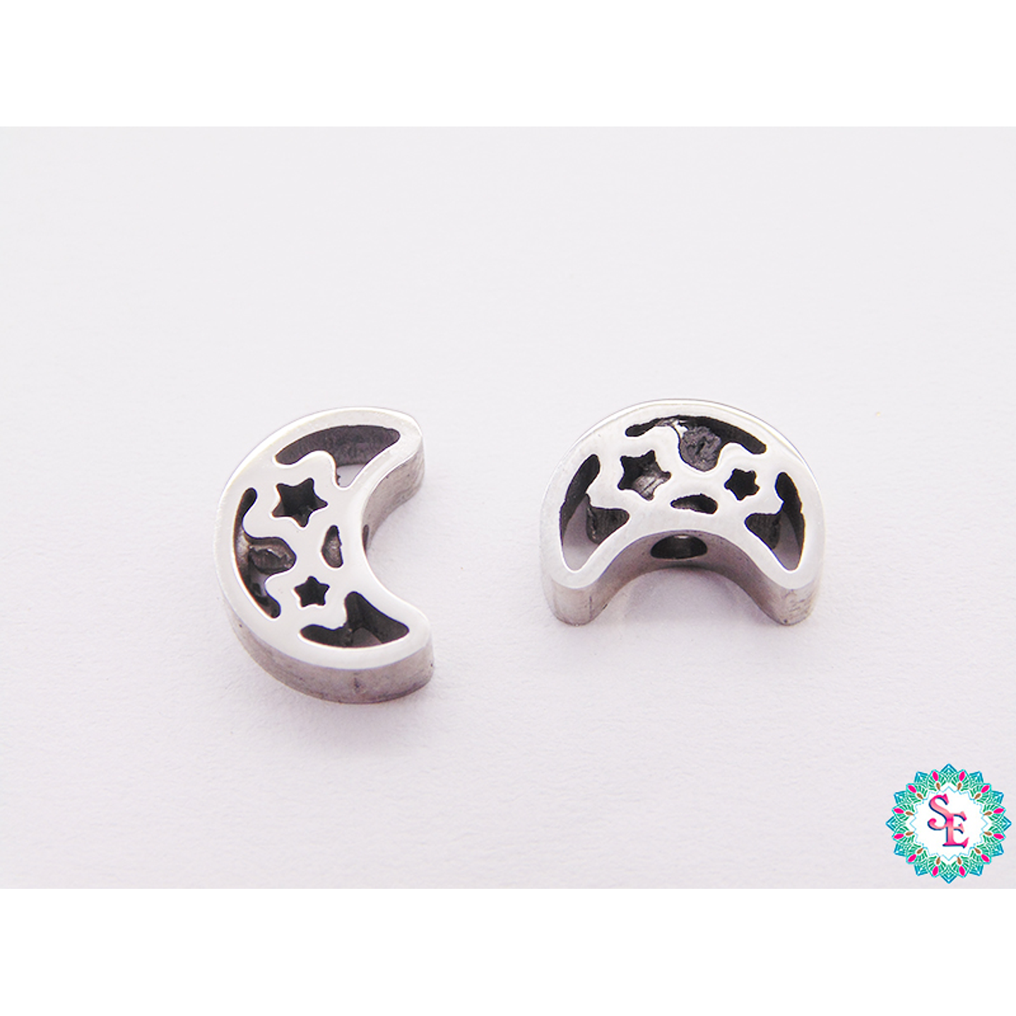 ACERO PLATEADO SEPARADOR LUNA 10*7MM  1