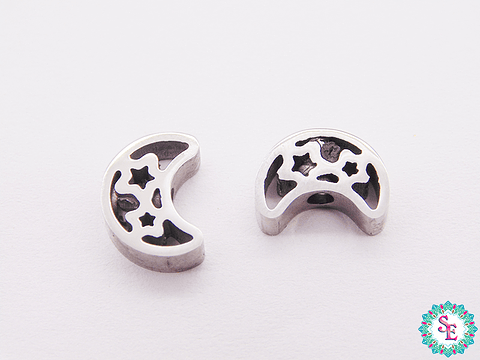 ACERO PLATEADO SEPARADOR LUNA 10*7MM 