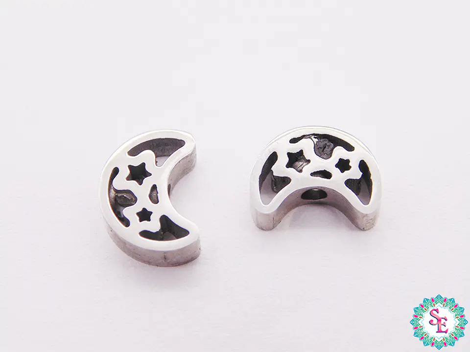 ACERO PLATEADO SEPARADOR LUNA 10*7MM  1