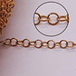 ACERO DORADO  CADENA ARGOLLA 0.6*4MM  - Miniatura 1
