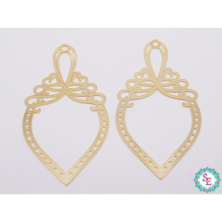 ORO GOLFI FILIGRANA 35 -  54*50MM X PAR 1