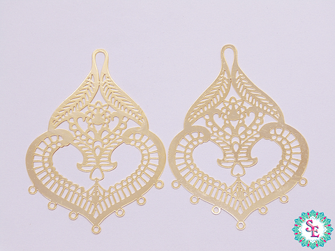 ORO GOLFI FILIGRANA 14 - 60*44MM X PAR