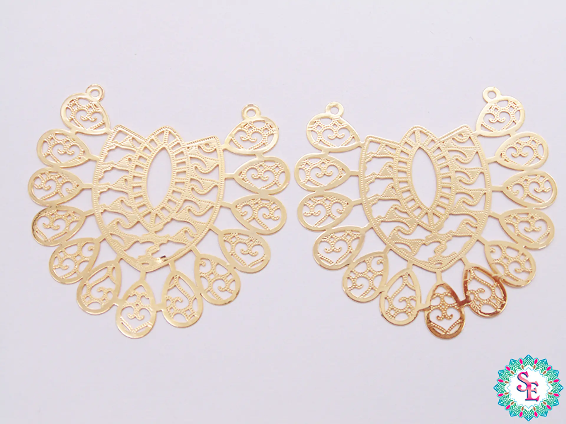 ORO GOLFI FILIGRANA 35 54*50MM X PAR  1