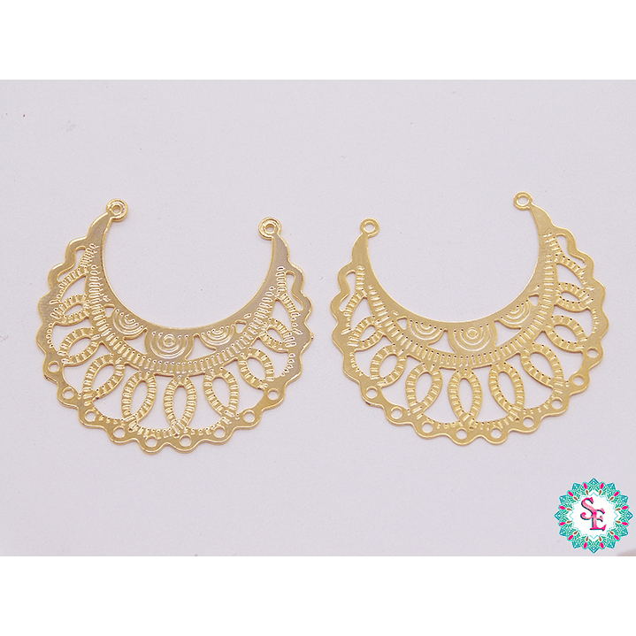 ORO GOLFI FILIGRANA 2 29*30MM  X PAR  1