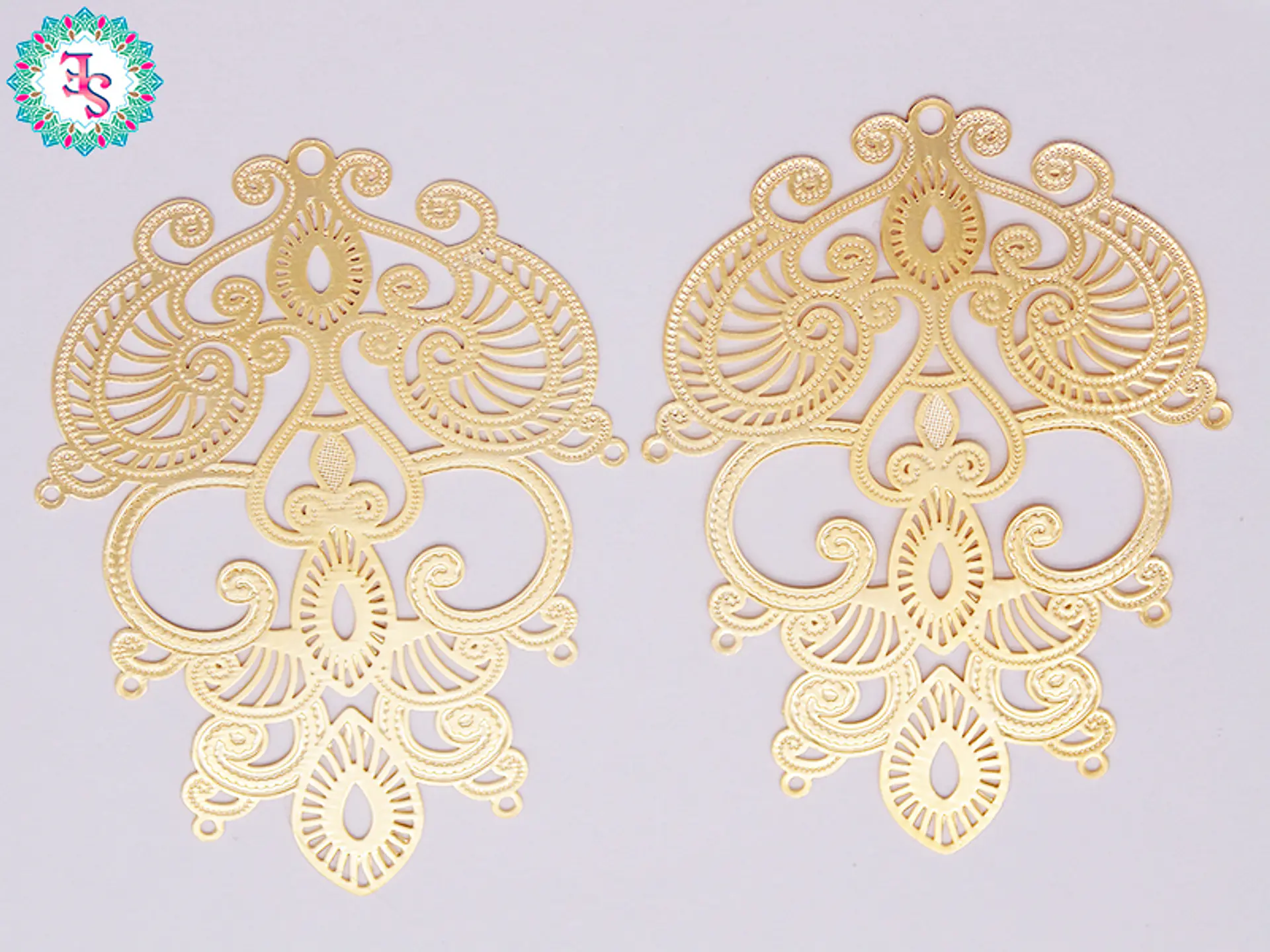 ORO GOLFI FILIGRANA 47 - 61*45 MM X PAR  1