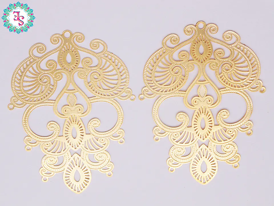 ORO GOLFI FILIGRANA 47 - 61*45 MM X PAR  1