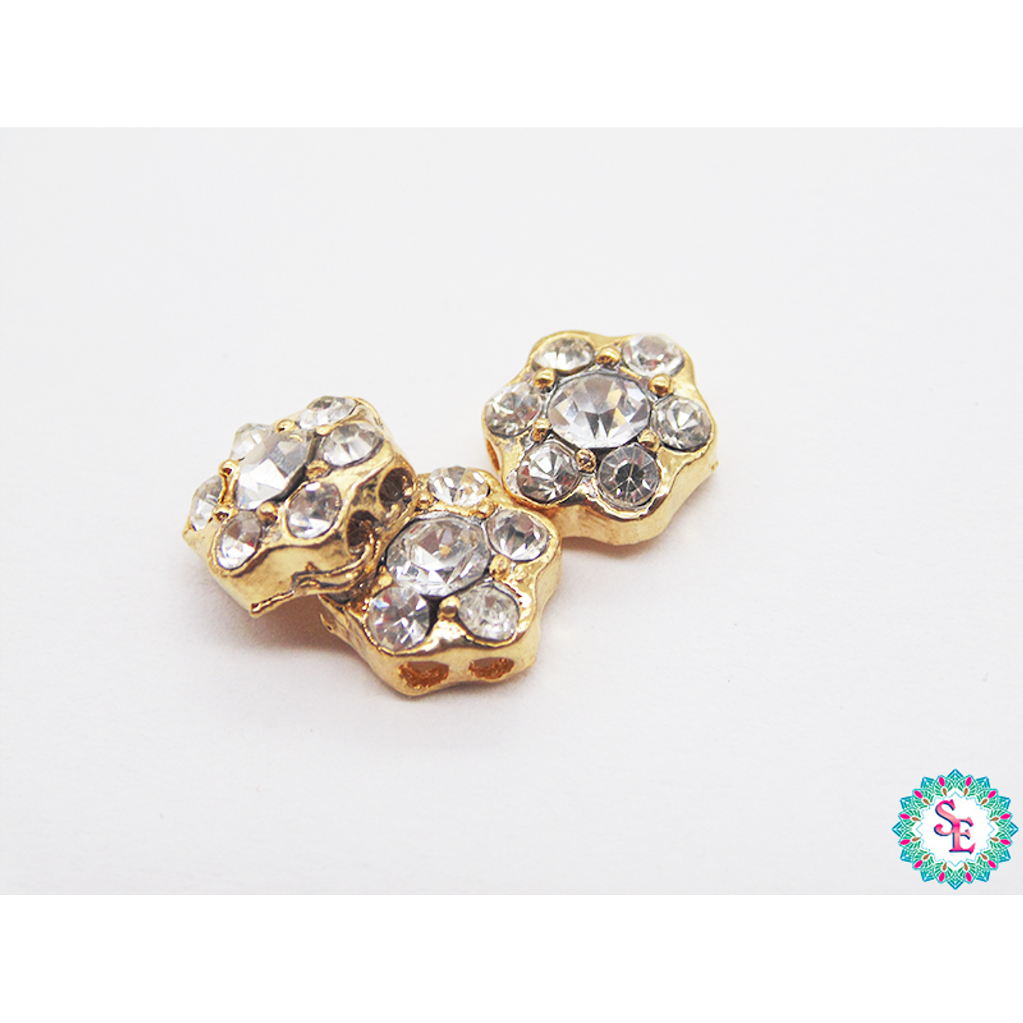 ORO GOLFI SEPARADOR HEXAGONO CIRCON 8MM 1