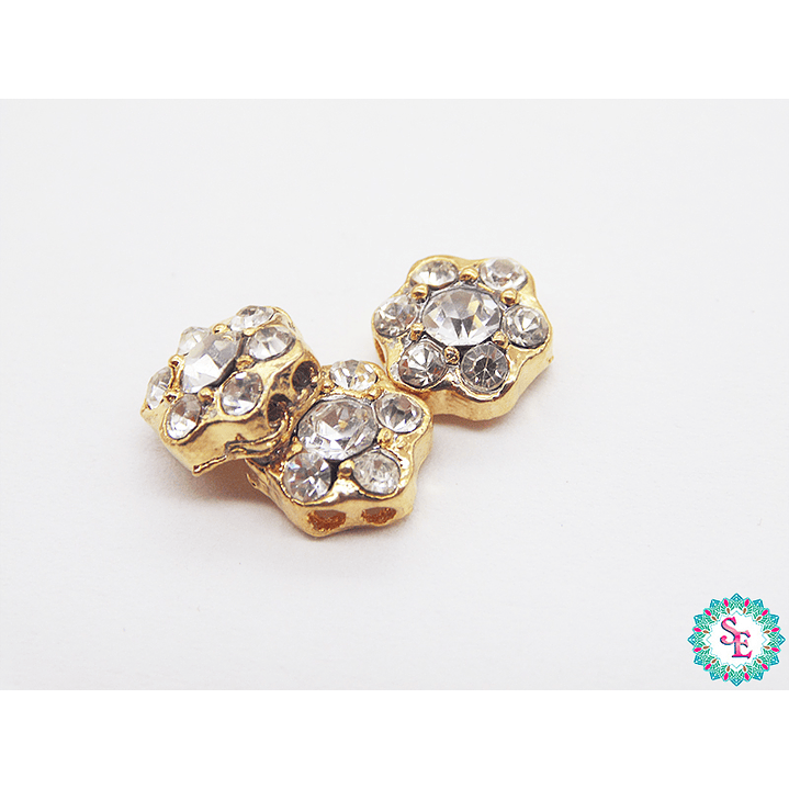 ORO GOLFI SEPARADOR HEXAGONO CIRCON 8MM 1