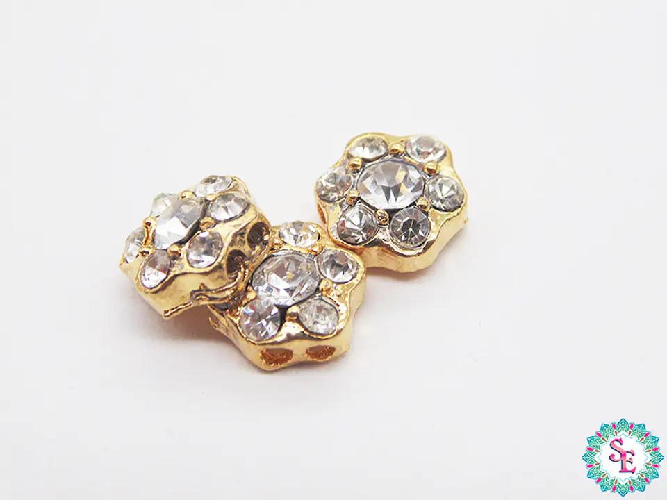 ORO GOLFI SEPARADOR HEXAGONO CIRCON 8MM 1