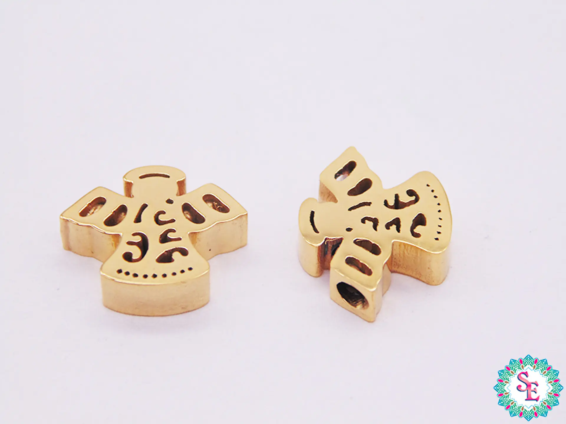 ACERO DORADO SEPARADOR ANGEL 12*9*3MM  1