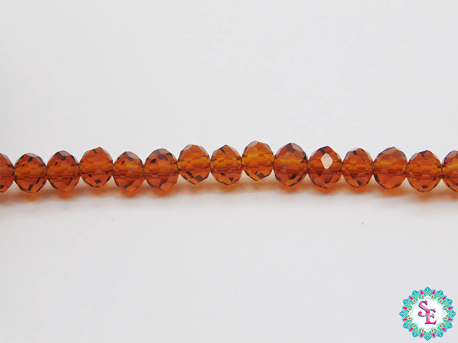 CRISTAL MURANO # 4MM CAFE TRASPARENTE X 146 UND APROX  1