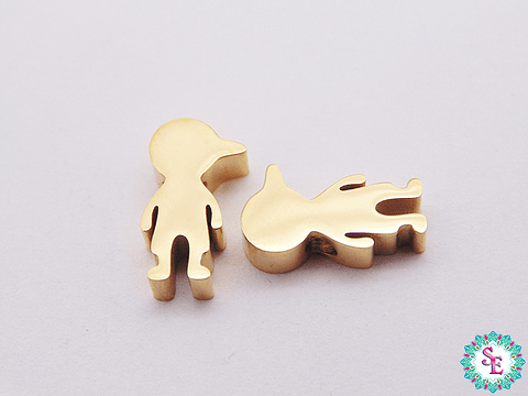 ACERO DORADO SEPARADOR NIÑO 12*6*3MM