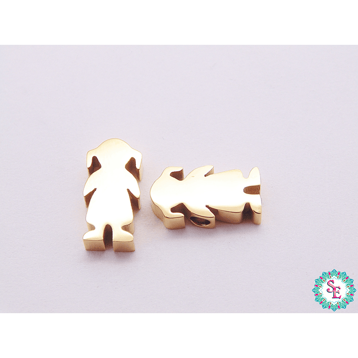 ACERO DORADO SEPARADOR NIÑA 12*6*3MM  1