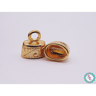 SAMAK DORADA TERMINAL LABRIEGO 7*11MM  PAQUETE X 5 UNIDADES 