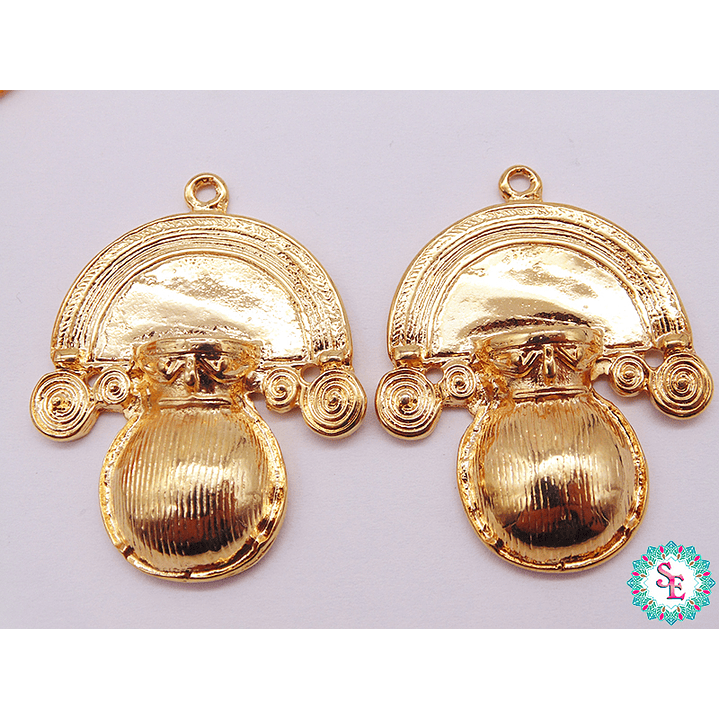 SAMAK DORADA DIJE PRECOLOMBINO 45*35.52MM  1