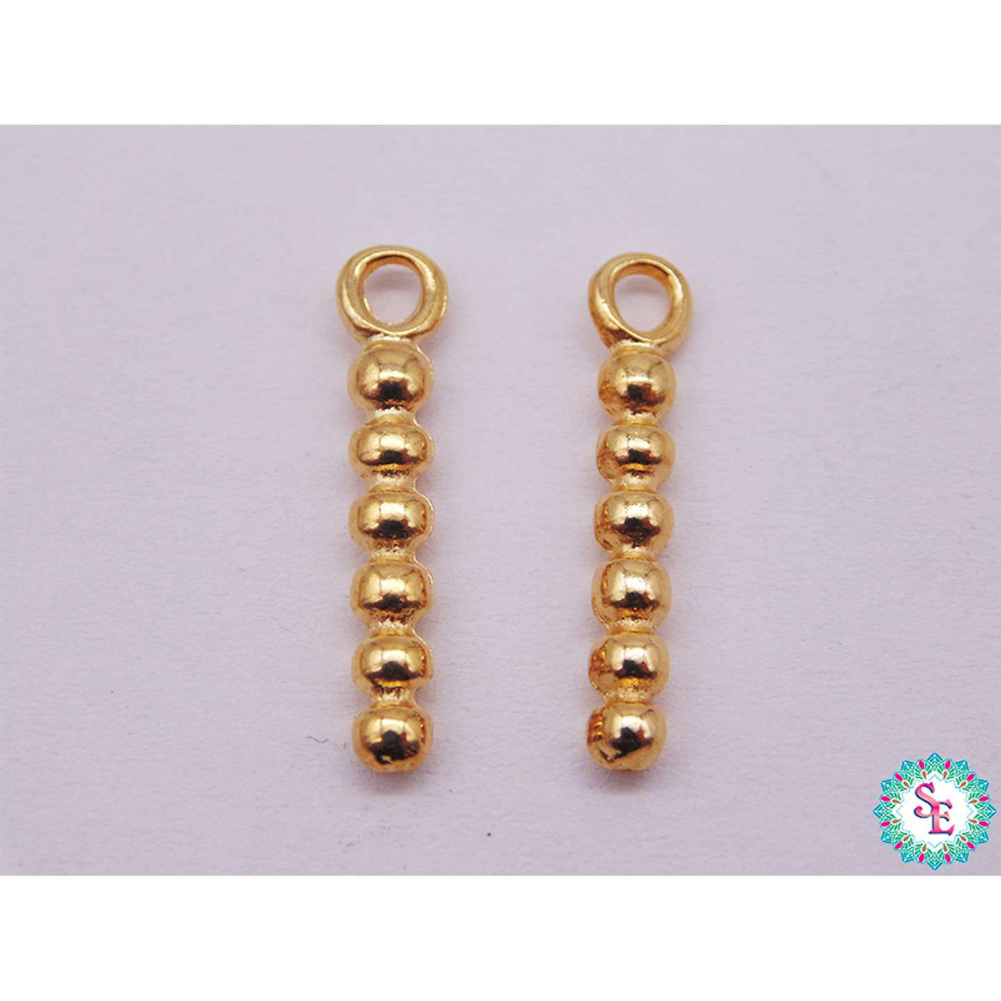 SAMAK DORADA DIJE BASTON 20MM PAQUETE X 10 UNIDADES  1