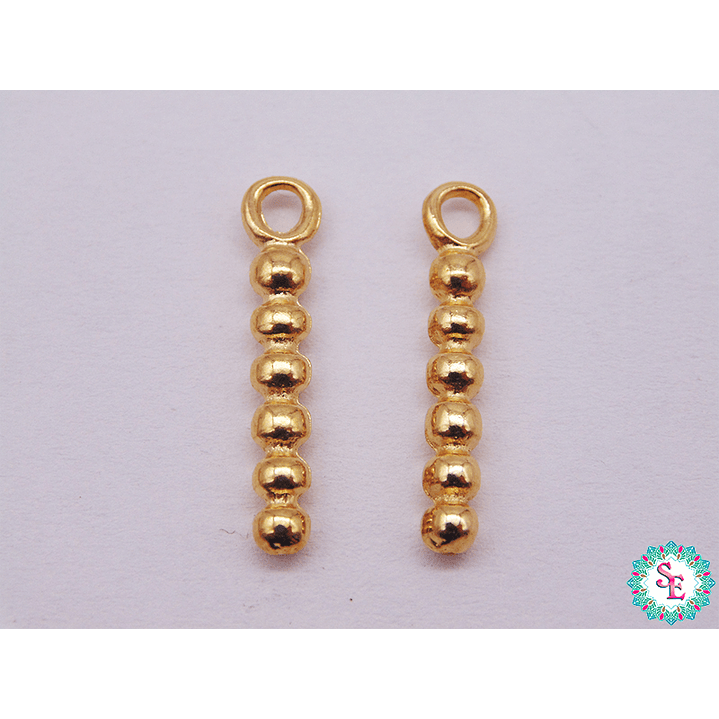 SAMAK DORADA DIJE BASTON 20MM PAQUETE X 10 UNIDADES  1