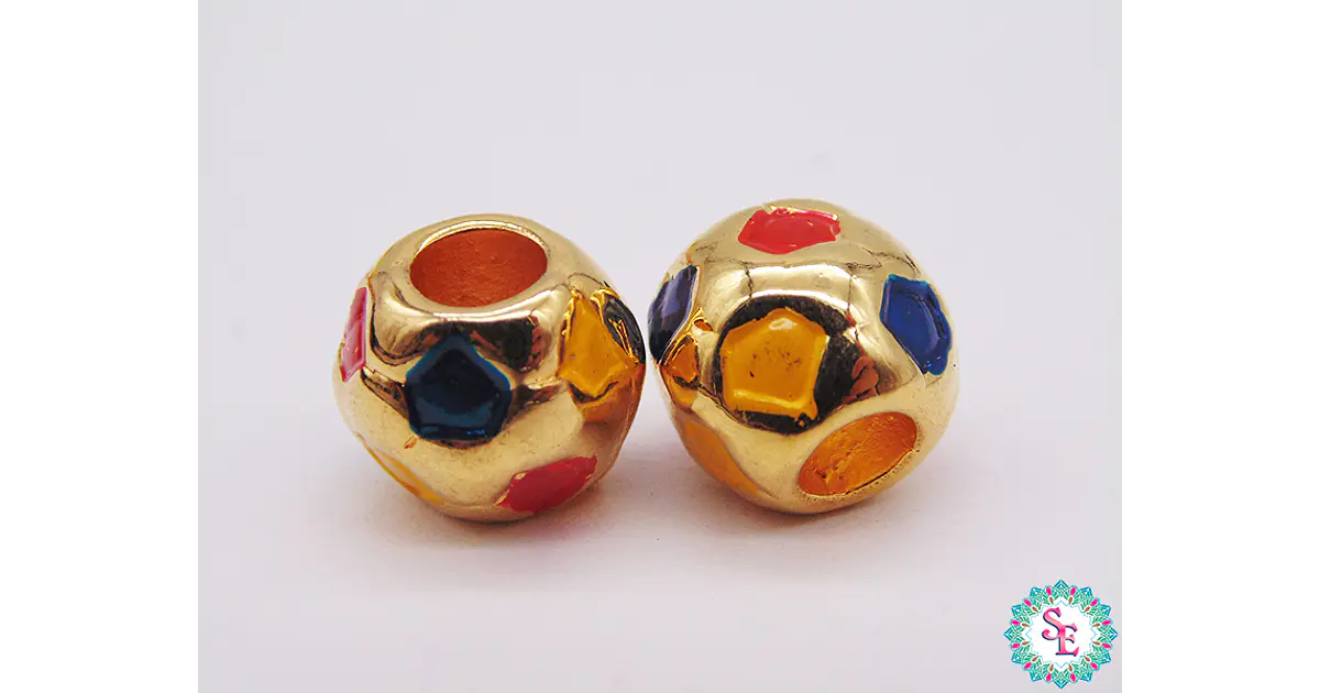 SAMAK DORADA BALON 12MM COLOR COLOMBIA X UND