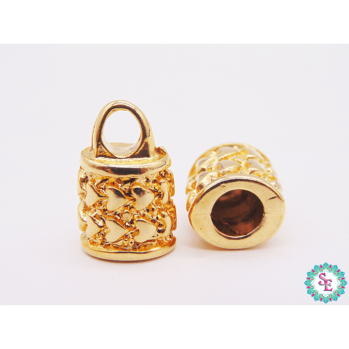 SAMAK DORADA TERMINAL CANDADO PQ 15*8MM  PAQUETE X 5 UNIDADES  1