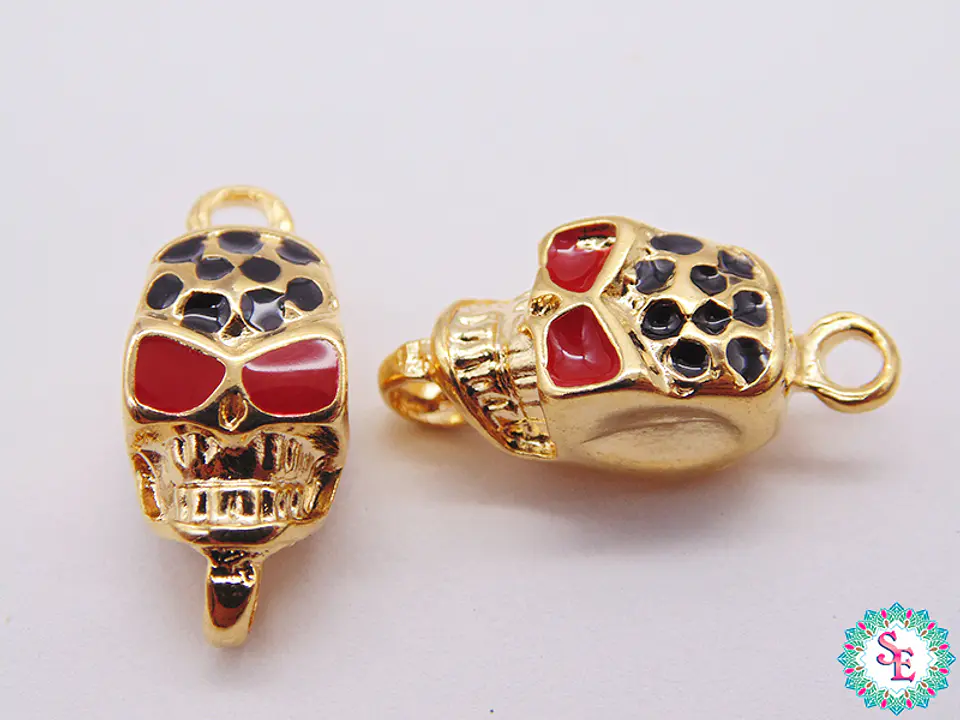 GOLDEN SAMAK CENTER SKULL AZIM 14.28*8.52MM X UND 1