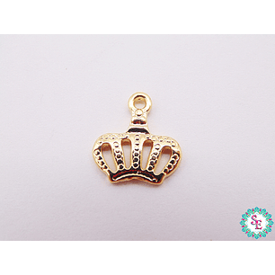 GOLDEN SAMAK KING CROWN PENDANT 13*12MM X UND