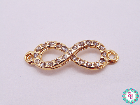 SAMAK DORADA DIJE INFINITO PQ 23*8MM 