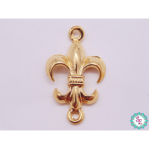 SAMAK DORADA CENTRO FLOR LOTO 30*17MM 