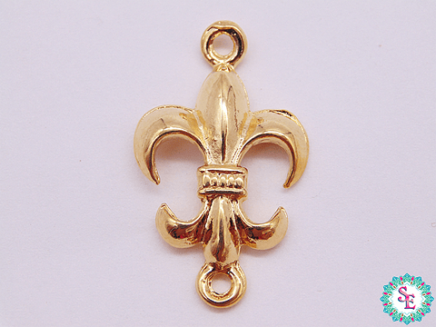 SAMAK DORADA CENTRO FLOR LOTO 30*17MM 