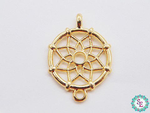 SAMAK DORADA  CENTRO ATRAPA SUEÑOS PQ 18MM X UND 