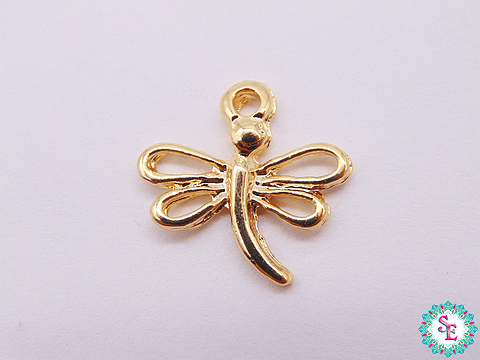 SAMAK DORADA DIJE LIBELULA ELI 16*16MM