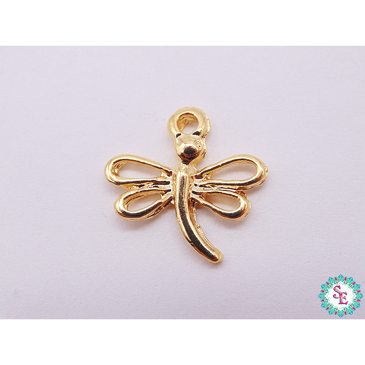 SAMAK DORADA DIJE LIBELULA ELI 16*16MM 1