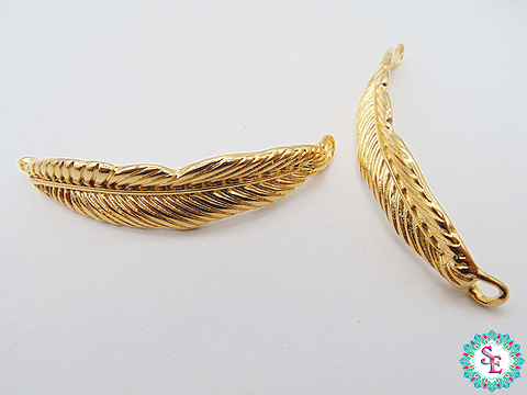 SAMAK DORADA  CENTRO HOJA PALMA 58*13MM X UND 